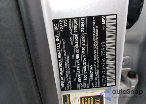 2013 Mercedes-Benz Gl 450 4Matic from USA, damaged, VIN 4JGDF7CEXDA175948